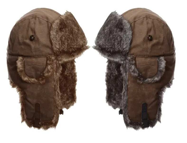 Silta ziemas cepure brūnā krāsā.